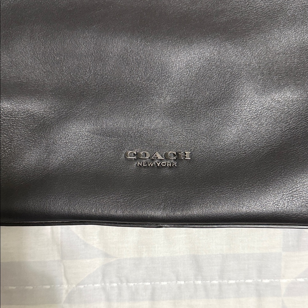 Coach Leather Fold-over Tote - Picture 3 of 8